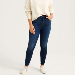 Madewell Womens 10" High Rise Skinny Jeans in Danny Wash Stretch Denim Size 27